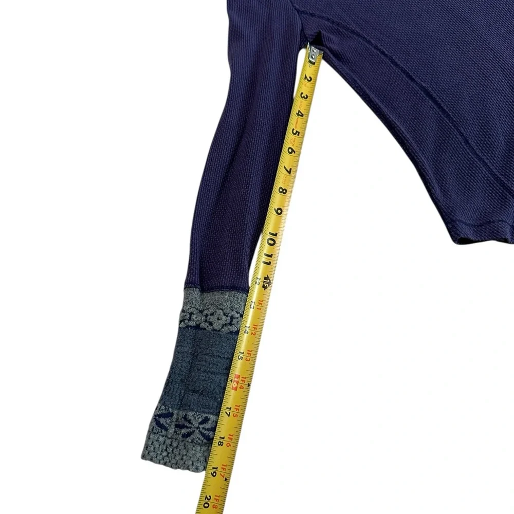 Free People Women's XS Newbie Rosy Cuff Thermal Purple Top - Picture 13 of 17